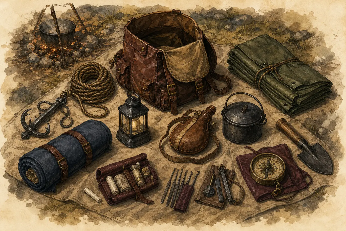 Uma mochila preparada muda a aventura.