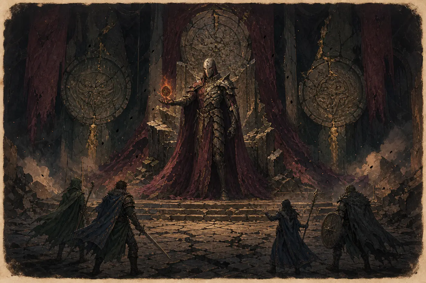 O Trono Quebrado oferece poder antes de exigir o preço.